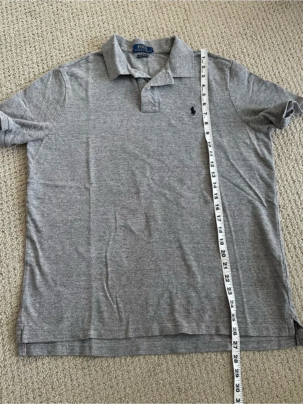 Polo by Ralph Lauren Heather Gray Short-Sleeve Polo